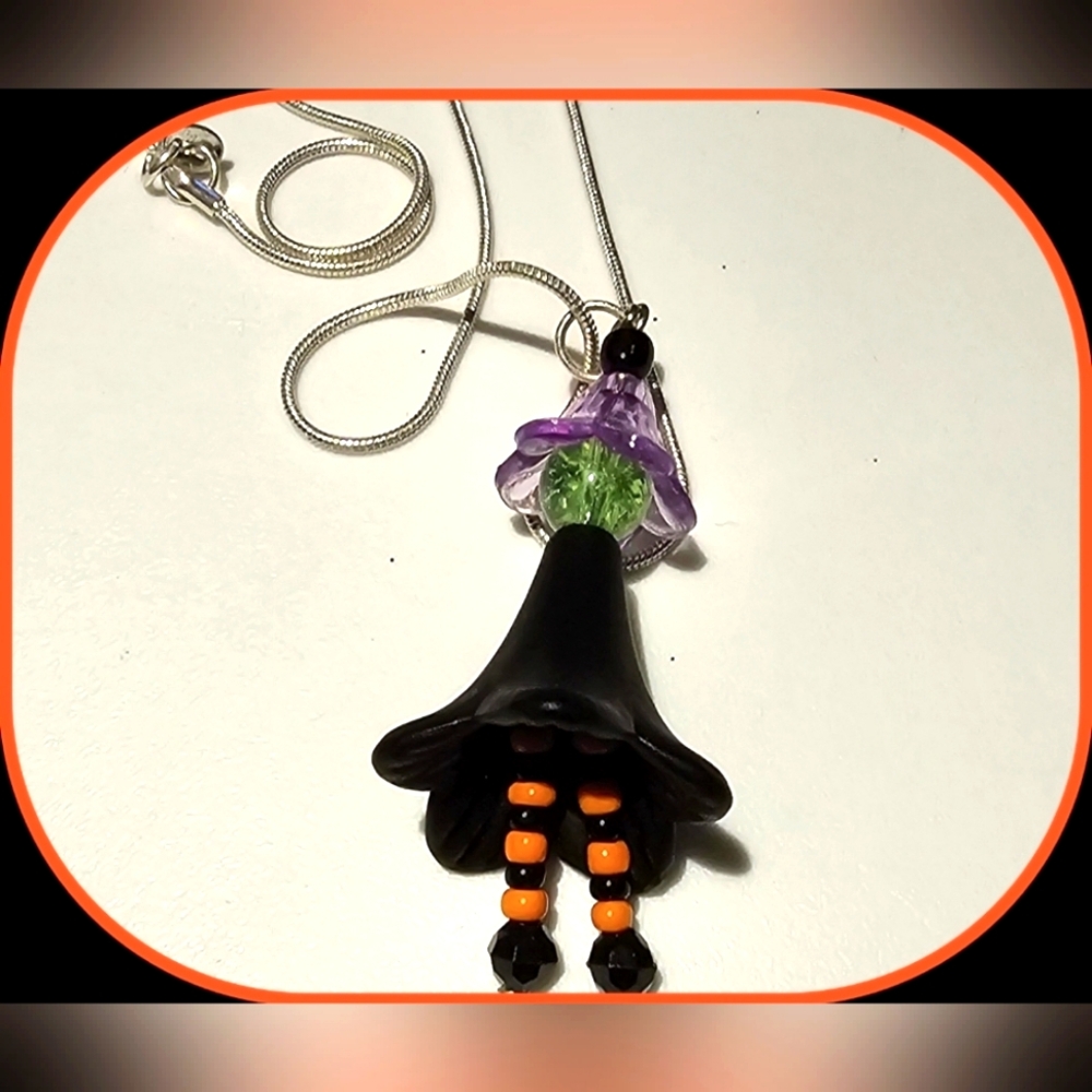 Necklace~Handmade-Witchy Dangling Necklace,1 of a Kind,NEW~Gift for Her or Him